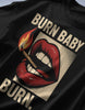 Burn Baby Burn Oversized Black T-shirt