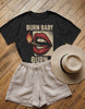 Burn Baby Burn Oversized Black T-shirt