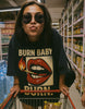 Burn Baby Burn Oversized Black T-shirt